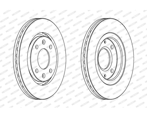 Brake Disc PREMIER DDF870 Ferodo, Image 2