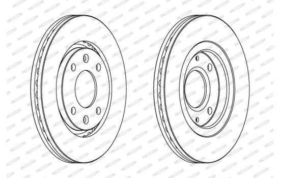 Brake Disc PREMIER DDF870 Ferodo, Image 2