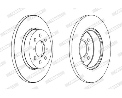 Brake Disc PREMIER DDF872 Ferodo, Image 2