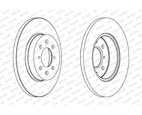 Brake Disc PREMIER DDF872 Ferodo, Image 2