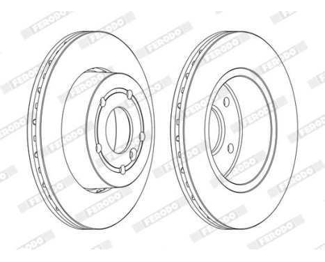 Brake Disc PREMIER DDF873C Ferodo, Image 2