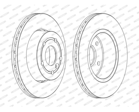 Brake Disc PREMIER DDF873C Ferodo, Image 2