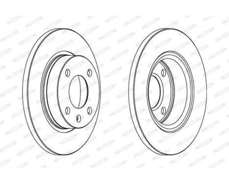 Brake Disc PREMIER DDF875 Ferodo, Image 2