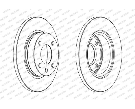 Brake Disc PREMIER DDF875 Ferodo, Image 2