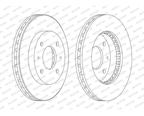 Brake Disc PREMIER DDF885C Ferodo, Image 2