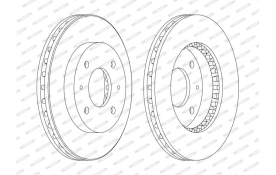 Brake Disc PREMIER DDF885C Ferodo, Image 2