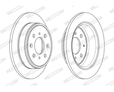 Brake Disc PREMIER DDF950 Ferodo, Image 2