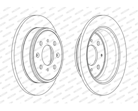 Brake Disc PREMIER DDF950 Ferodo, Image 2