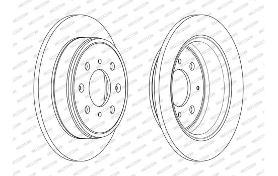 Brake Disc PREMIER DDF950 Ferodo, Image 2
