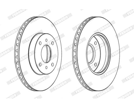 Brake Disc PREMIER DDF959 Ferodo, Image 2