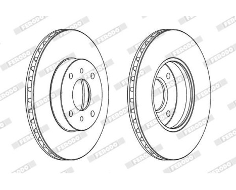 Brake Disc PREMIER DDF959 Ferodo, Image 2