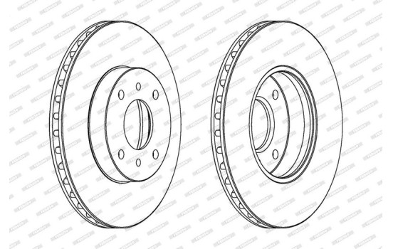 Brake Disc PREMIER DDF959 Ferodo