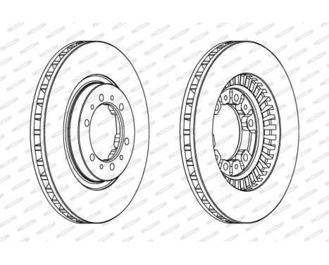Brake Disc PREMIER DDF974 Ferodo, Image 2