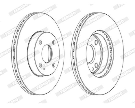 Brake Disc PREMIER DDF975C Ferodo, Image 2