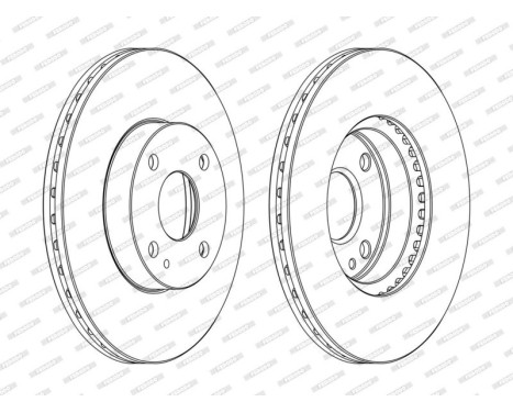 Brake Disc PREMIER DDF975C Ferodo, Image 2