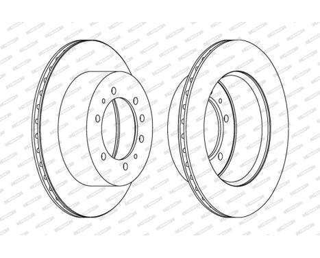 Brake Disc PREMIER DDF976-1 Ferodo, Image 2