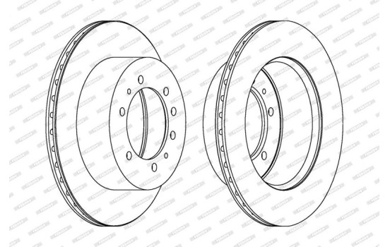 Brake Disc PREMIER DDF976-1 Ferodo, Image 2