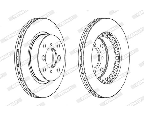 Brake Disc PREMIER DDF978 Ferodo, Image 2