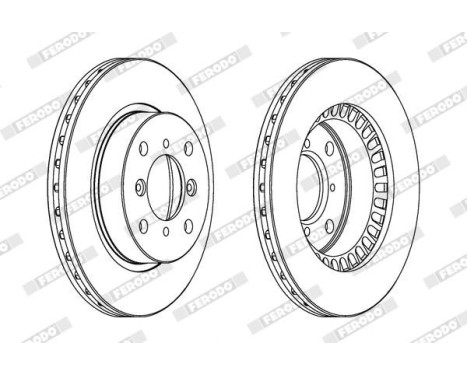 Brake Disc PREMIER DDF978 Ferodo, Image 2