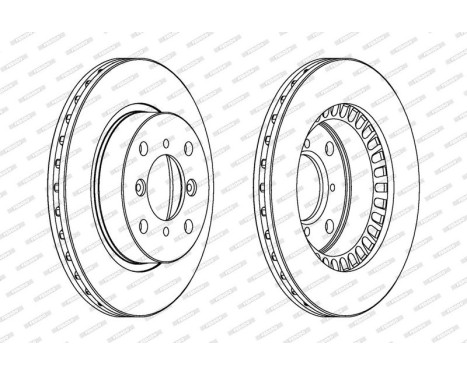 Brake Disc PREMIER DDF978 Ferodo, Image 2