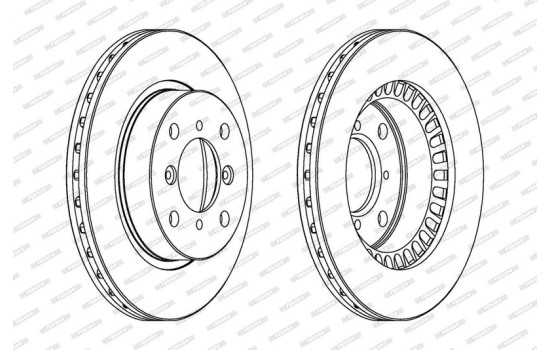 Brake Disc PREMIER DDF978 Ferodo, Image 2