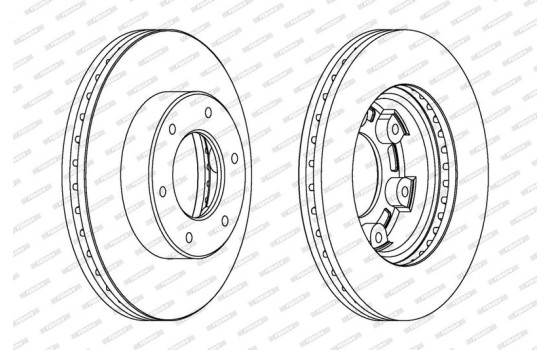 Brake Disc PREMIER DDF991 Ferodo, Image 2