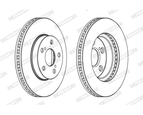 Brake Disc PREMIER DDF992 Ferodo, Image 2