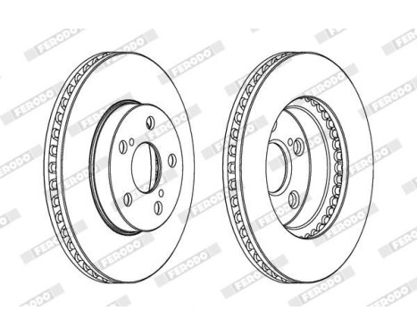 Brake Disc PREMIER DDF992 Ferodo, Image 2