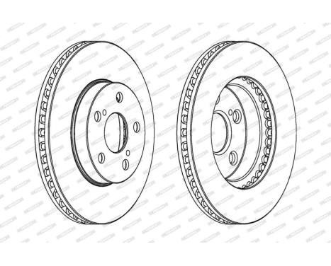 Brake Disc PREMIER DDF992 Ferodo, Image 2