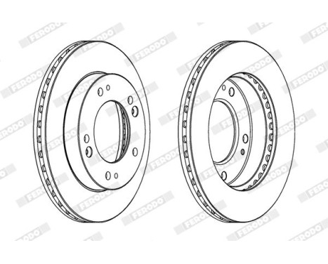 Brake Disc PREMIER DDF993 Ferodo, Image 2