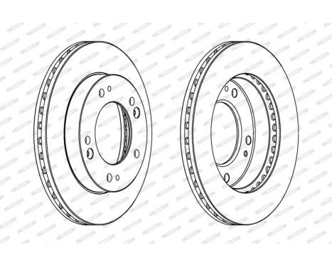 Brake Disc PREMIER DDF993 Ferodo, Image 2
