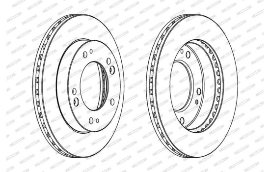 Brake Disc PREMIER DDF993 Ferodo, Image 2