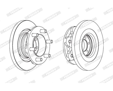 Brake Disc PREMIER FCR139A Ferodo, Image 2