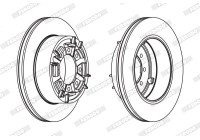 Brake Disc PREMIER FCR140A Ferodo