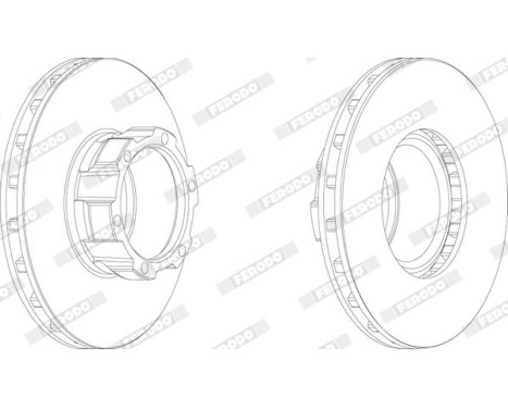 Brake Disc PREMIER FCR162A Ferodo, Image 2