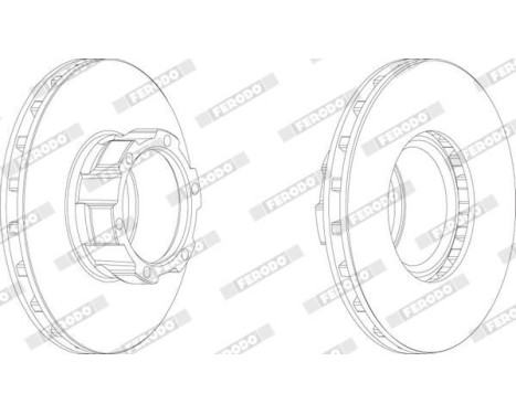 Brake Disc PREMIER FCR162A Ferodo, Image 2