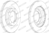 Brake Disc PREMIER FCR183A Ferodo