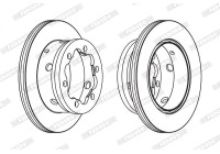 Brake Disc PREMIER FCR191A Ferodo
