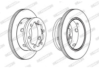 Brake Disc PREMIER FCR191A Ferodo