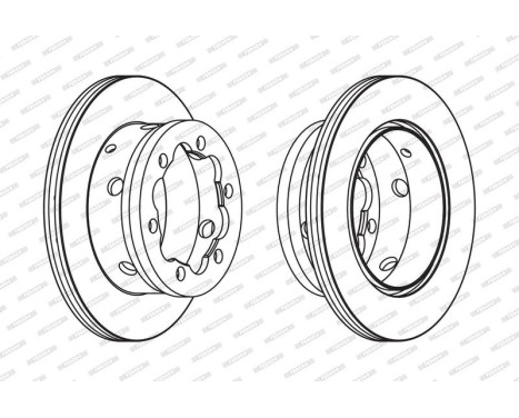 Brake Disc PREMIER FCR191A Ferodo