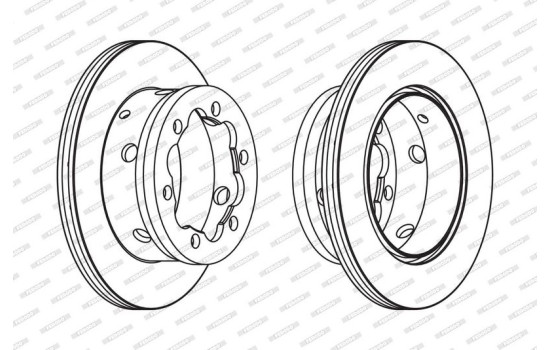 Brake Disc PREMIER FCR191A Ferodo