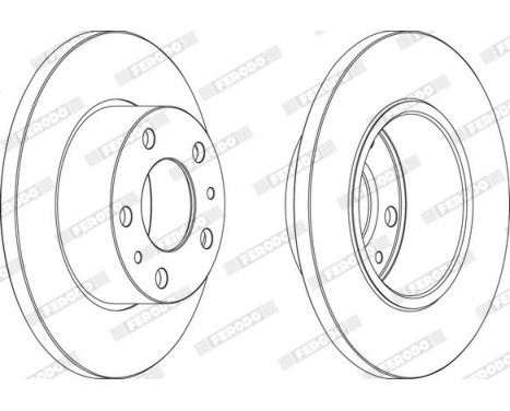 Brake Disc PREMIER FCR195A Ferodo