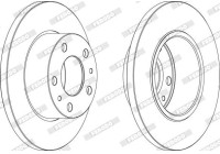 Brake Disc PREMIER FCR195A Ferodo
