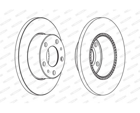 Brake Disc PREMIER FCR196A Ferodo