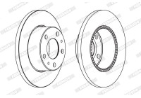 Brake Disc PREMIER FCR196A Ferodo