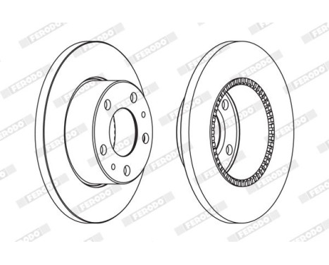 Brake Disc PREMIER FCR196A Ferodo