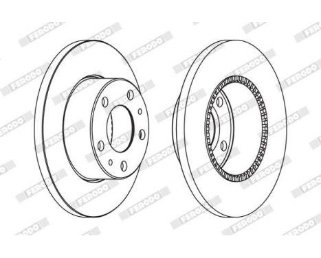 Brake Disc PREMIER FCR196A Ferodo