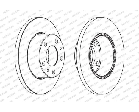 Brake Disc PREMIER FCR196A Ferodo