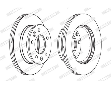 Brake Disc PREMIER FCR228A Ferodo, Image 2