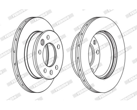 Brake Disc PREMIER FCR228A Ferodo, Image 2